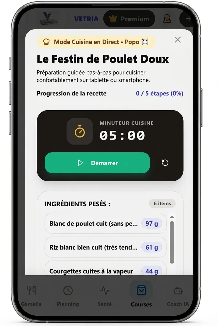 Générateur de Menus & Mode Cuisine